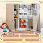Kids Kitchen Playset, With Accessories, Storage Space - Image 5