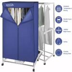 Electric Clothes Dryer 1500W 2Tier Indoor Heated Drying Machine Airer Rack Cover