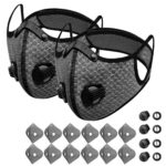 Sport Mask Cycling Face Mask Activated Carbon Filter Breathing Valves With Filter