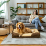 PawHut Calming Dog Bed Pet Mattress W/ Removable Cover, Anti-Slip Bottom, For Large Dogs, 120L X 80W X 22Hcm - Brown - Image 2