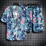 Mens Short-Sleeve Shirt And Casual Shorts Set - Image 4