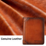 Mens Wallet Genuine Leather RFID Card Holders Cowhide Zip Coin Pocket Wallets For Men - Image 4