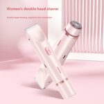 2 In 1 Hair Remover Women's Double Head Shaver Private Pubic Hair Trimmer Electric Razor Wet Dry Electric Body Hair - Image 7