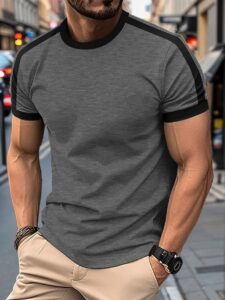 Mens Casual Short-sleeve Sports T-shirt - Image 10
