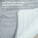 Heated Electric Blanket, Warm Throw Blanket With 5 Heating Levels, 10 Hour Auto-Off Timer, Grey - Image 5