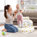 Baby Inflatable Support Seat For 3 Months & Up Baby Shower Chair Floor Seater - Image 5