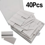 UK 40 PiecesBox Reusable Self-Adhesive Eyelash Glue Strip False Eyelashes Black - Image 6