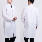 White Doctors Surgeon Lab Coat Scientist Unisex Fancy Dress Costume Outfit - Image 7