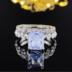 Fashion And Fully-jewelled Zircon Ring Suit - Image 2