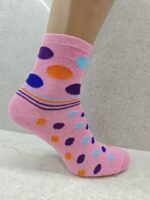6  12  24 Pairs Womens Socks Mixed Striped  Polka Dot Designs - Image 2