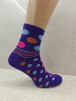 6  12  24 Pairs Womens Socks Mixed Striped  Polka Dot Designs - Image 7