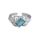 Small Design Blue Zircon High-class Exaggerated Ring - Image 4