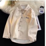Mens Retro Casual Corduroy Shirt Coat - Image 7