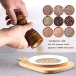 2pcs, Pepper Grinder, Household Sea Salt Ginder, Wooden Spice Grinder, Manual Pepper Mill, Spice Crusher, Reusable Spice Bottle For BBQ Picnic Camping, Kitchen Gadgets, Valentine's Day Gifts, Kitchen - Image 8