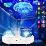 Kids Projector Night Light With Dual Projection  Ocean Waves & Animals 7 Themes, 360 Rotation, USB Powered Multi Colour Ceiling Projector For Bedroom - Image 7