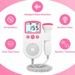 Fetal Doppler Detector Baby Heart Beat Rate Probe Prenatal Monitor Ultrasonic - Image 2