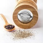 2pcs, Pepper Grinder, Household Sea Salt Ginder, Wooden Spice Grinder, Manual Pepper Mill, Spice Crusher, Reusable Spice Bottle For BBQ Picnic Camping, Kitchen Gadgets, Valentine's Day Gifts, Kitchen - Image 2