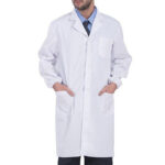 White Doctors Surgeon Lab Coat Scientist Unisex Fancy Dress Costume Outfit - Image 10