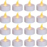 48 Pack Realistic Flickering Tea Lights - Perfect Led Candles For Christmas Decorations And Halloween Decorations, Battery Operated Flameless Battery Candles For Cosy Home Ambiance, Ideal For Parties