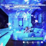 Kids Projector Night Light With Dual Projection  Ocean Waves & Animals 7 Themes, 360 Rotation, USB Powered Multi Colour Ceiling Projector For Bedroom - Image 2