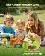 Magnetic Blocks, 100 PCS Magnet Blocks Set, Magnetic Building Cubes For Kids, STEM Montessori Sensory Toys For Christmas Birthday Gift, Construction Stacking Toy For Ages 3 And  Years Old Boys & Girls - Image 3