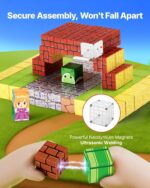 Magnetic Blocks, 100 PCS Magnet Blocks Set, Magnetic Building Cubes For Kids, STEM Montessori Sensory Toys For Christmas Birthday Gift, Construction Stacking Toy For Ages 3 And  Years Old Boys & Girls - Image 5