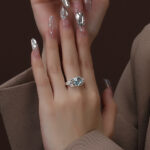 Small Design Blue Zircon High-class Exaggerated Ring - Image 2
