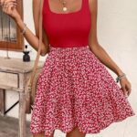 Flower Print Sleeveless Summer Jumpsuit