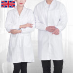 White Doctors Surgeon Lab Coat Scientist Unisex Fancy Dress Costume Outfit - Image 9
