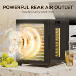 12-Tray 40-70℃ Food Dehydrator - Black - Image 3