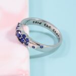 Blue Zircon Told The Star About You Sun Element Ring - Image 2