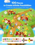 Magnetic Blocks, 100 PCS Magnet Blocks Set, Magnetic Building Cubes For Kids, STEM Montessori Sensory Toys For Christmas Birthday Gift, Construction Stacking Toy For Ages 3 And  Years Old Boys & Girls - Image 4